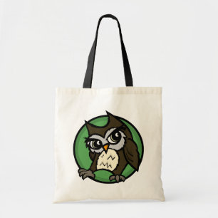 CUTE CARTOON STYLE OWL BUDGET TOTE BAG