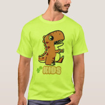 Cute Cartoon T-Rex Dinosaur Kids Toddler T-Shirt