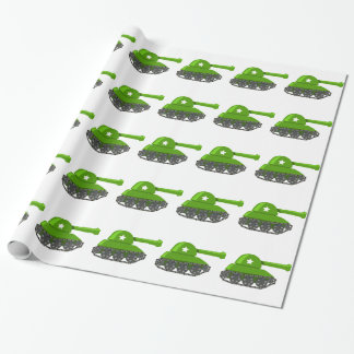 Cute Cartoon Tank Wrapping Paper