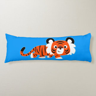 Cute Cartoon Tiger on The Prowl Body Pillow