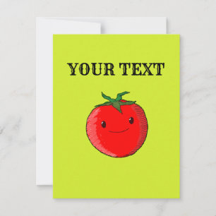 Cute Cartoon Tomato  Card
