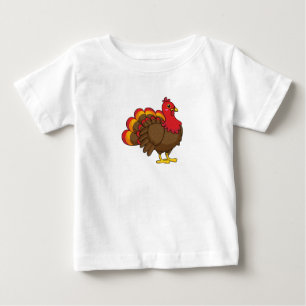Cute Cartoon Turkey Baby T-Shirt