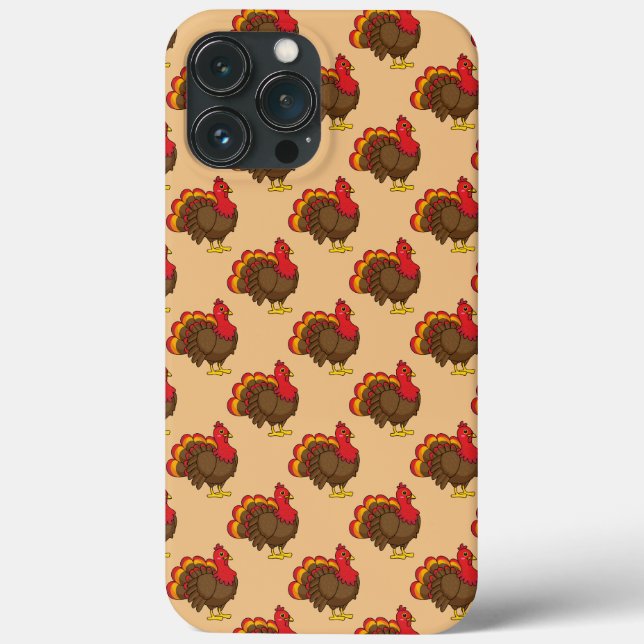 Cute Cartoon Turkey Case-Mate iPhone Case (Back)