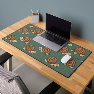 Cute Cartoon Turtles with 'For' and 'While' Loops  Desk Mat