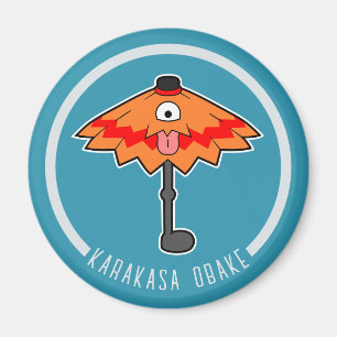 Cute Cartoon Umbrella Ghost   Japanese Yokai Magnet