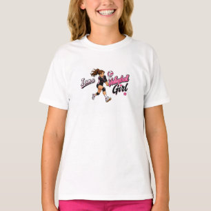 Cute Cartoon Volleyball Girl T-Shirt for Teens