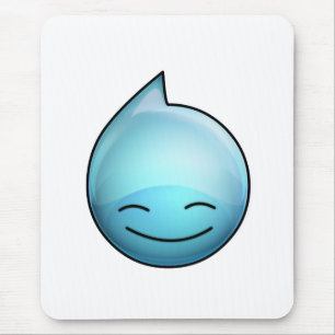 Cute Cartoon Water Drop Mouse Pad