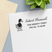 Cute Cartoon Wild Mallard Duck Return Address