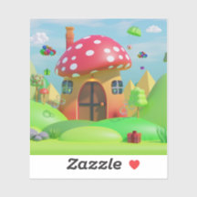 Cute Cartoon Wonderland : Autocollant Vinyl Coupé 