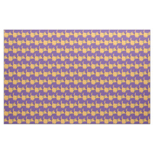 Cute Cartoon Yellow Labrador Tissu