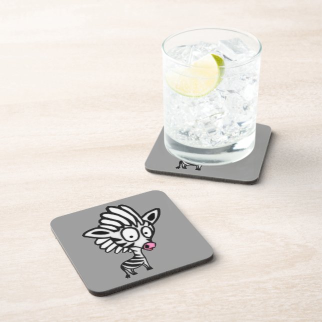 Cute Cartoon Zebra Coaster (Right Side)
