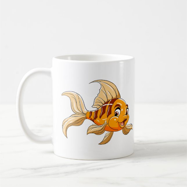 Cute Cartoony Fish Coffee Mug (Gauche)