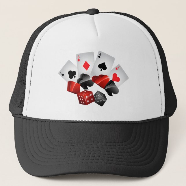 Cute Casino gambling games hat (Front)