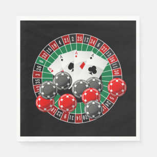 Cute Casino night party gambling Napkin