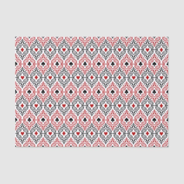 cute casino or poker party tissue paper (Front)