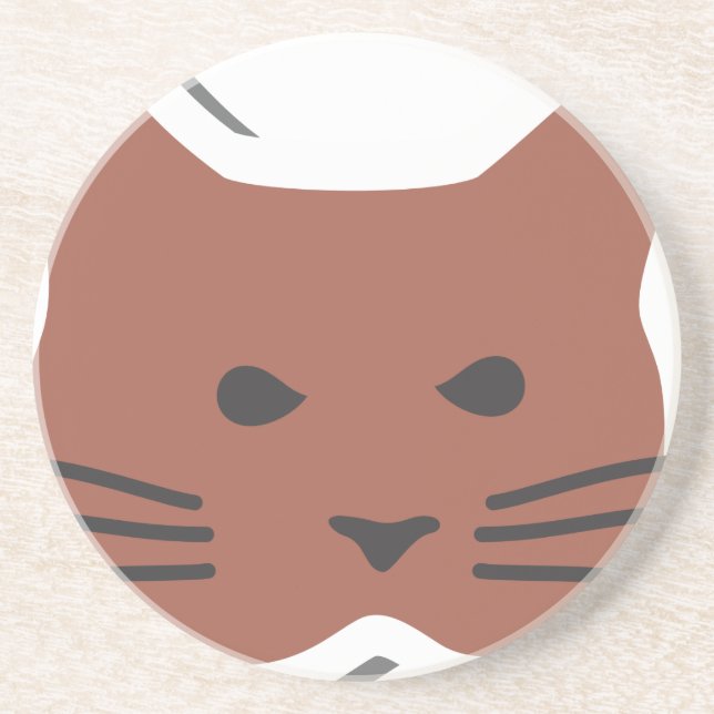 Cute Cat 2 Coaster (Front)