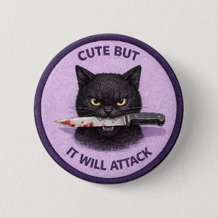 Cute Cat 2 Inch Round Button