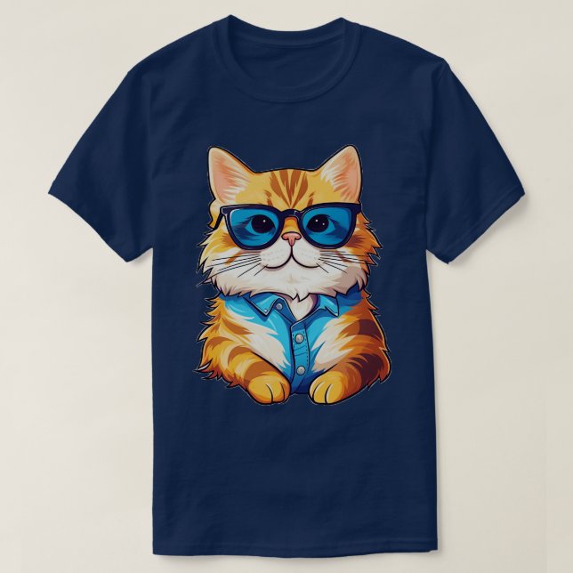 Cute Cat 5 T-Shirt (Design Front)