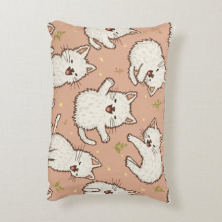 cute cat accent pillow