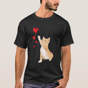 Cute Cat and Heart Love Kitty Lover T-Shirt