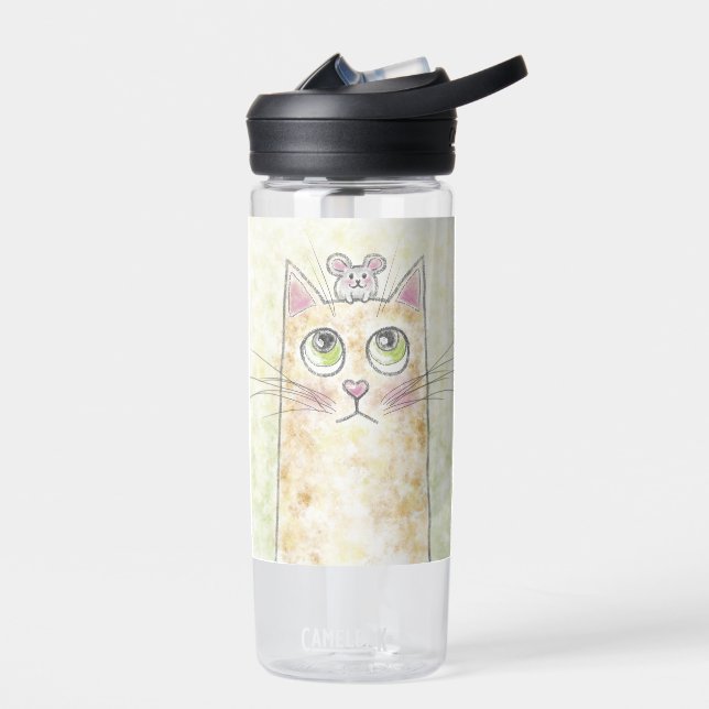 Cute Cat and Mouse CamelBak Water Bottle (Left)