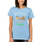 Cute Cat and Plants T-Shirt - Adorable Nature