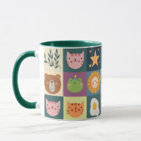 Cute Cat Animals Patcwork