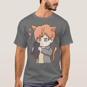Cute Cat  Anime Otaku Girl Aesthetic Japan Culture T-Shirt