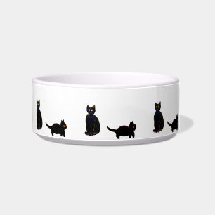 Cute Cat Art Black Cats Bowl