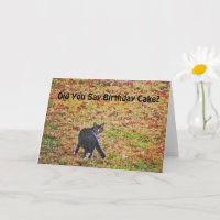 Cute Cat Art Pun drôle Carte d'anniversaire