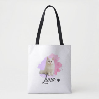 Cute Cat Artwork Grocer Tote –   Luna Bag