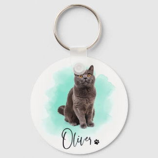 Cute Cat Artwork keychain – Gift for Animal Lovers