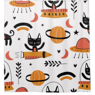 Cute Cat Astronauts: Kids Vintage Design.