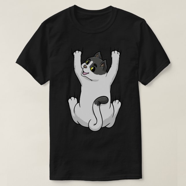 Cute cat at the hug T-Shirt (Design Front)