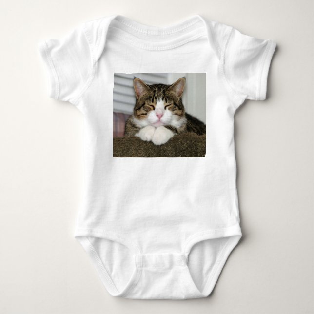 Cute Cat Baby Bodysuit (Front)