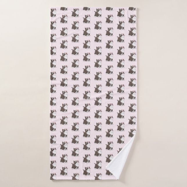 Cute Cat Bath Towel (Bath Towel)