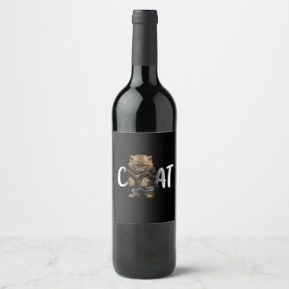 cute-cat-beautiful-cat-doll-black-background-funny wine label