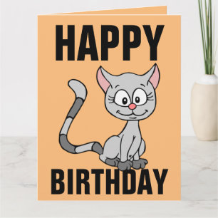CUTE CAT BIRTHDAY CARD