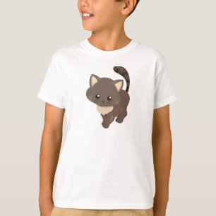Cute Cat, Brown Cat, Little Cat, Kitty, Kitten T-Shirt