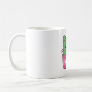 Cute Cat Cactus Plant Pun Coffee Mug