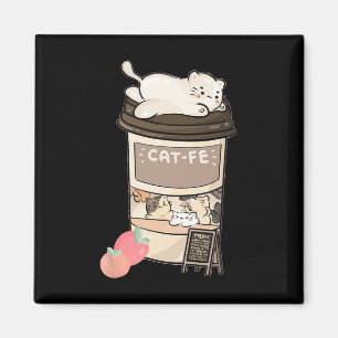 Cute Cat Cafe  Magnet