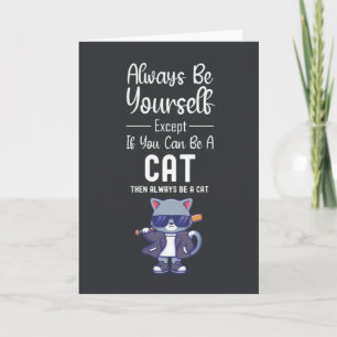 Cute Cat Cards Pet Funny Animal Lover Humor Kitty