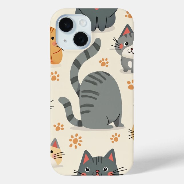 cute cat case (Back)