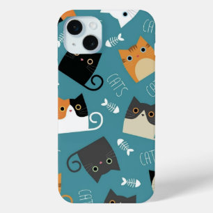 CUTE CAT iPhone 15 MINI CASE