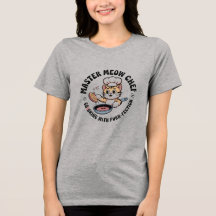 Cute Cat Chef T-Shirt for Women & Men – Funny Cook