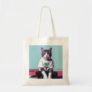 Cute Cat Chillin' Tote Bag