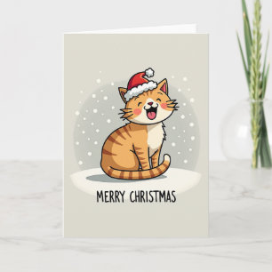 Cute Cat Christmas Card