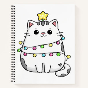 Cute Cat Christmas design  Notebook