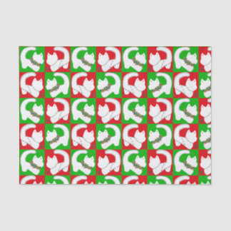 Cute cat Christmas lights tissue paper