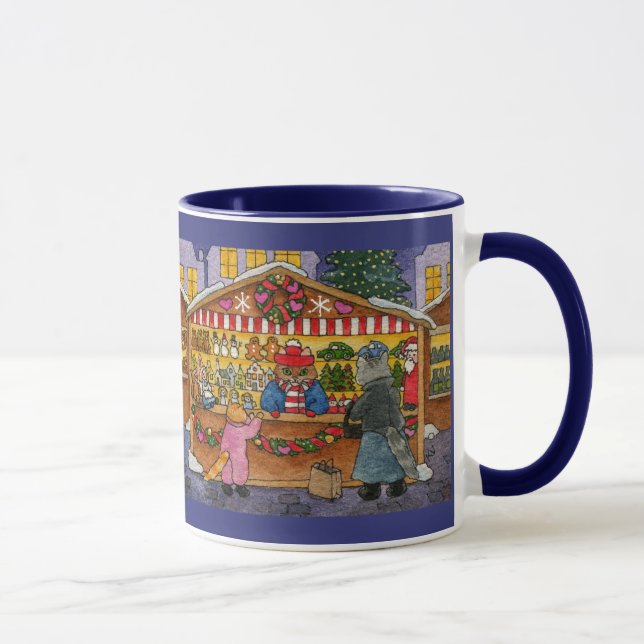 Cute Cat Christmas Market mug (Droite)